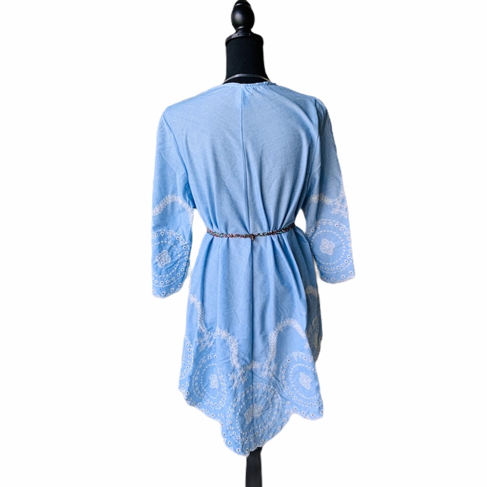 Time and Tru Kimono with Scallop Hem Women’s Top - Picture 8 of 12